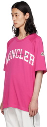 Moncler Pink Embroidered T-Shirt