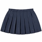 Sporty & Rich x Lacoste Tennis Pleated Mini Skirt in Marine