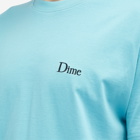 Dime Men's Classic Small Logo T-Shirt in Ocean Blue