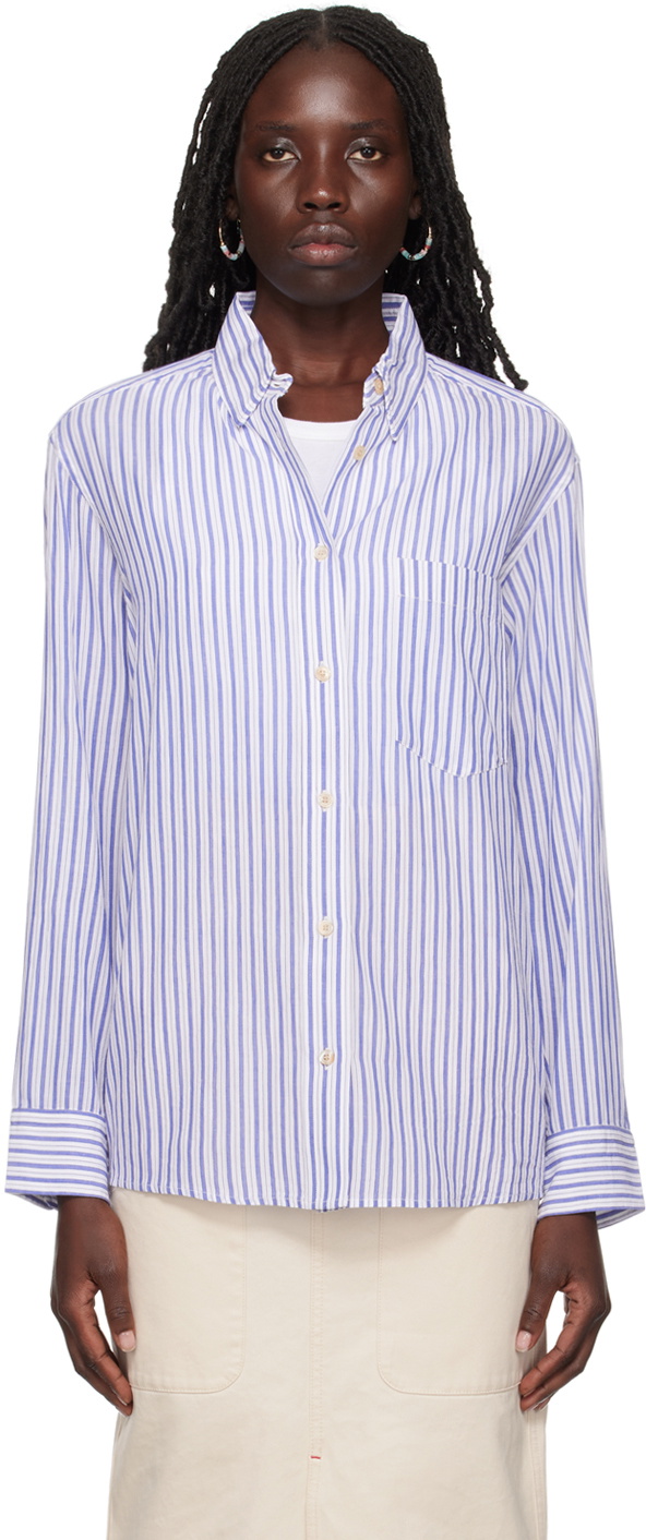 Isabel Marant Etoile Blue Esola Shirt Isabel Marant Etoile