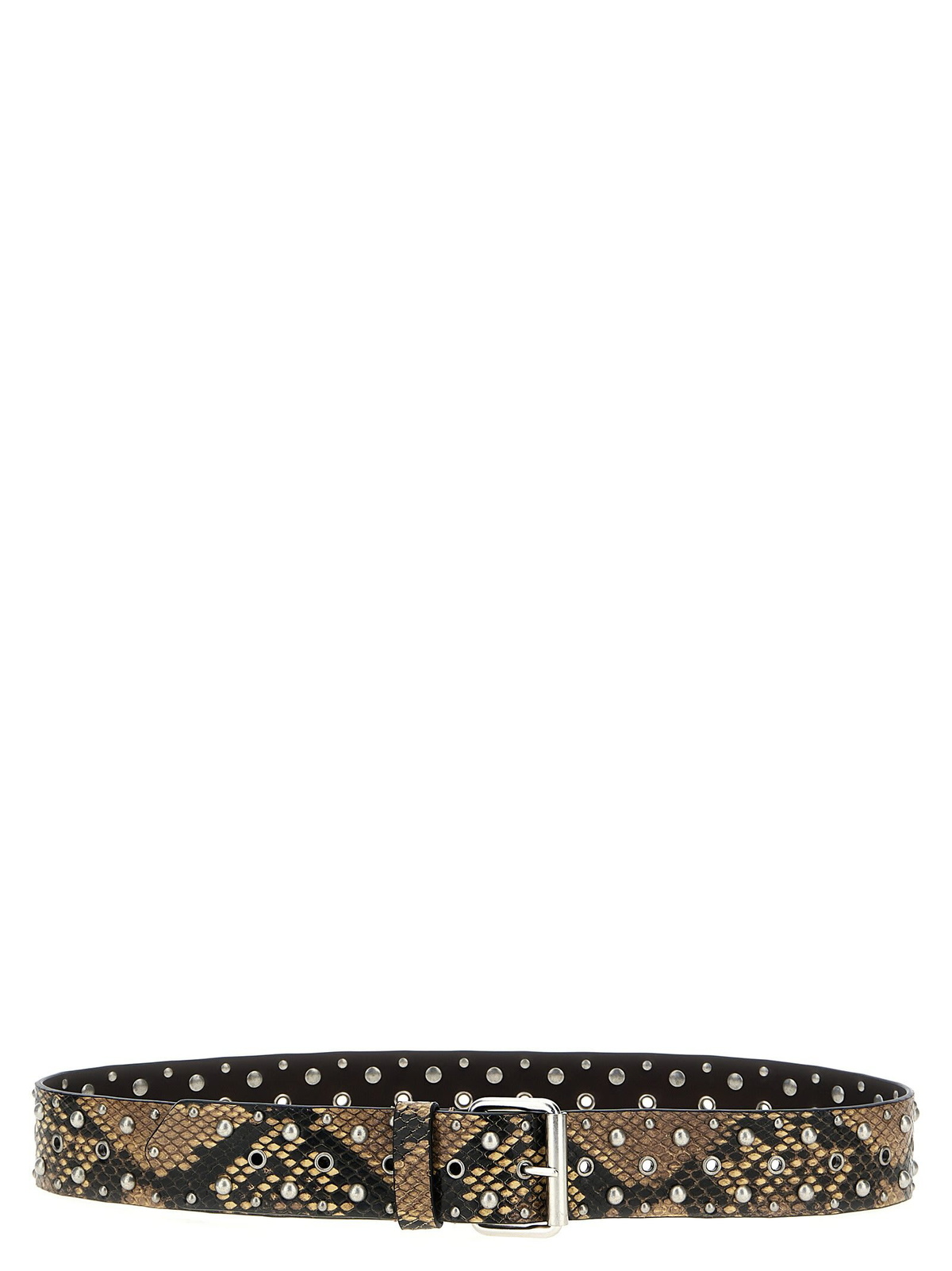 Dries Van Noten - Snake-effect leather belt Dries Van Noten