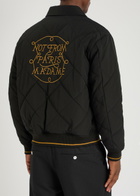 DRÔLE DE Monsieur La Veste Slogan Tresses Quilted Woven Jacket Black