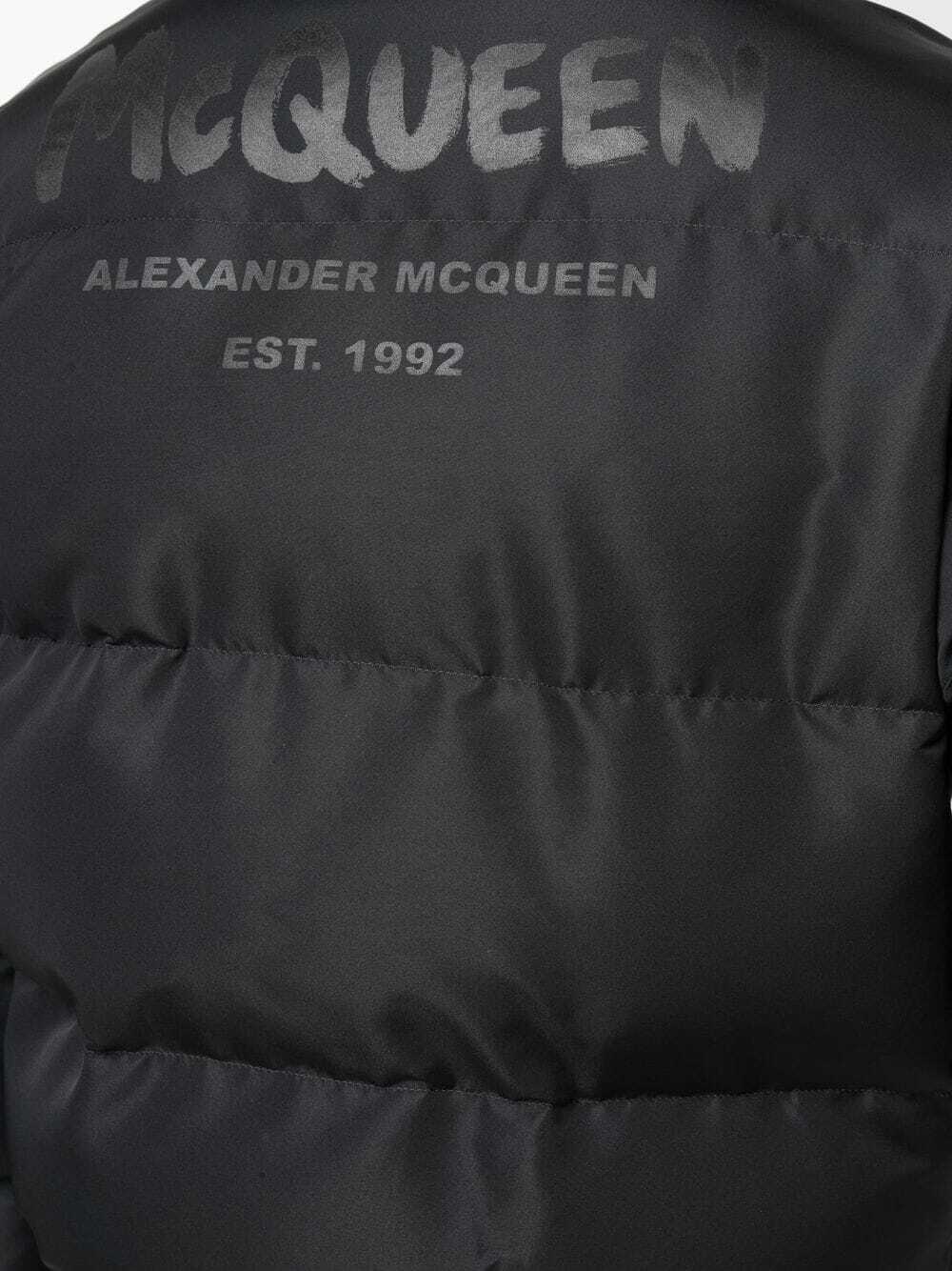 ALEXANDER MCQUEEN - Graffiti Hooded Down Jacket Alexander