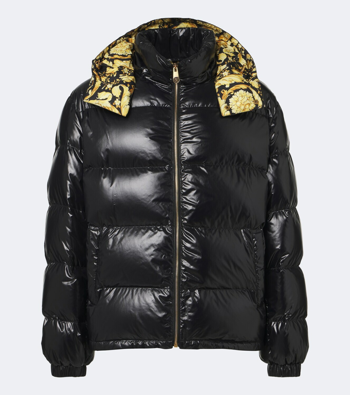 Versace Barocco hooded down jacket