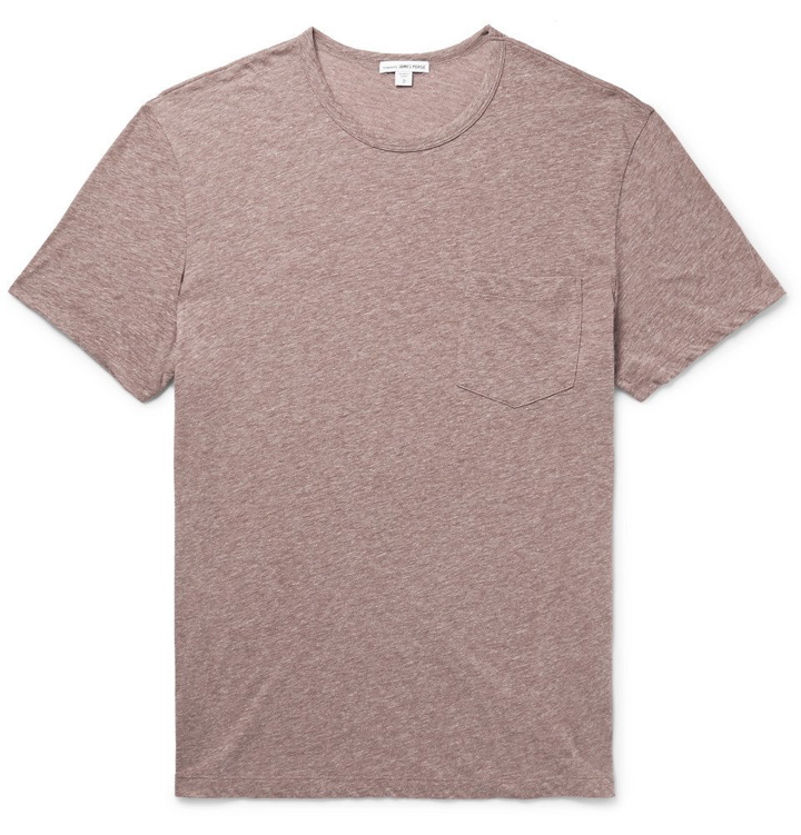 Photo: James Perse - Mélange Cotton-Blend Jersey T-Shirt - Pink