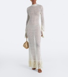 Taller Marmo New Mexico fringed cotton maxi dress