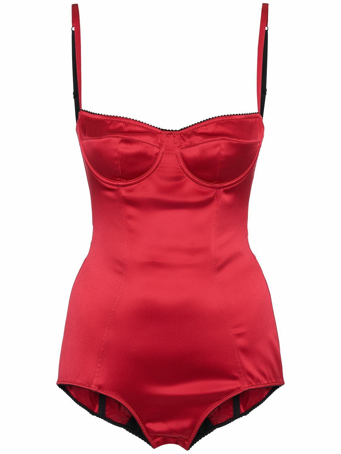 DOLCE & GABBANA Stretch Silk Satin Bodysuit