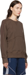 Nicholas Daley Brown Paneled Sweatshirt