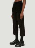 Corduroy Apron Pants in Black