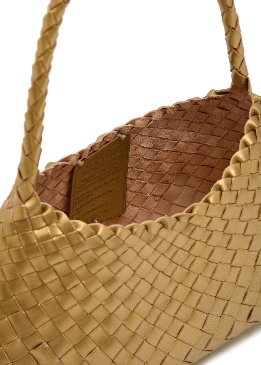 Dragon Diffusion Rosanna Woven Leather Shoulder bag - Gold - One Size