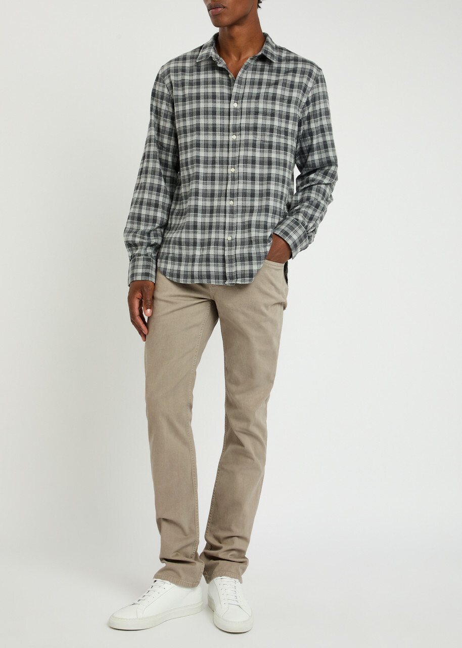 7 For All Mankind The Straight Jeans Beige