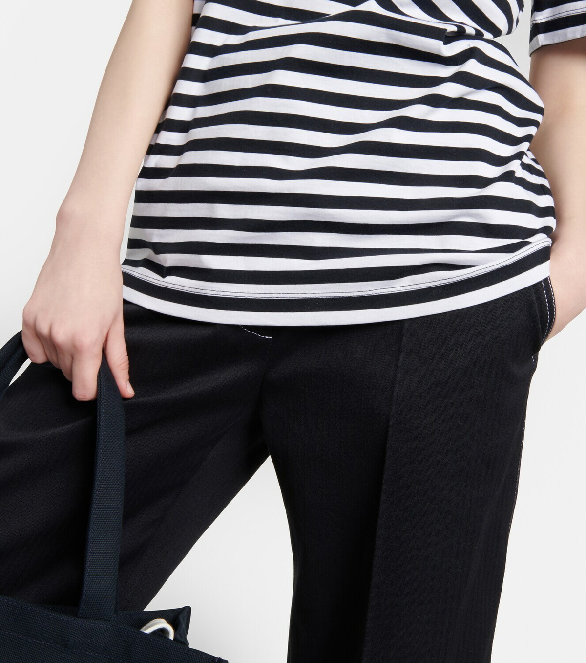 Patou Striped cotton T-shirt