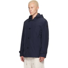 Moncler Navy Evrine Hooded Down Parka Jacket