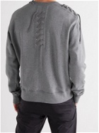 CRAIG GREEN - Lace-Detailed Loopback Cotton-Jersey Sweatshirt - Gray
