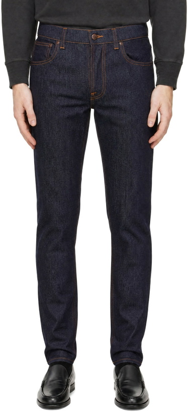 Photo: Nudie Jeans Navy Lean Dean Jeans