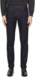 Nudie Jeans Navy Lean Dean Jeans