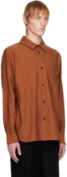 Margaret Howell Orange Simple Shirt