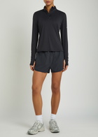 Tala Ultralite Half-zip Stretch-jersey gym top Navy
