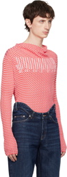 Jean Paul Gaultier Red 'The Gingham' Turtleneck