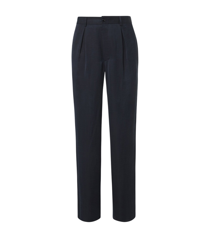 Photo: Giorgio Armani Pleated satin wide-leg pants