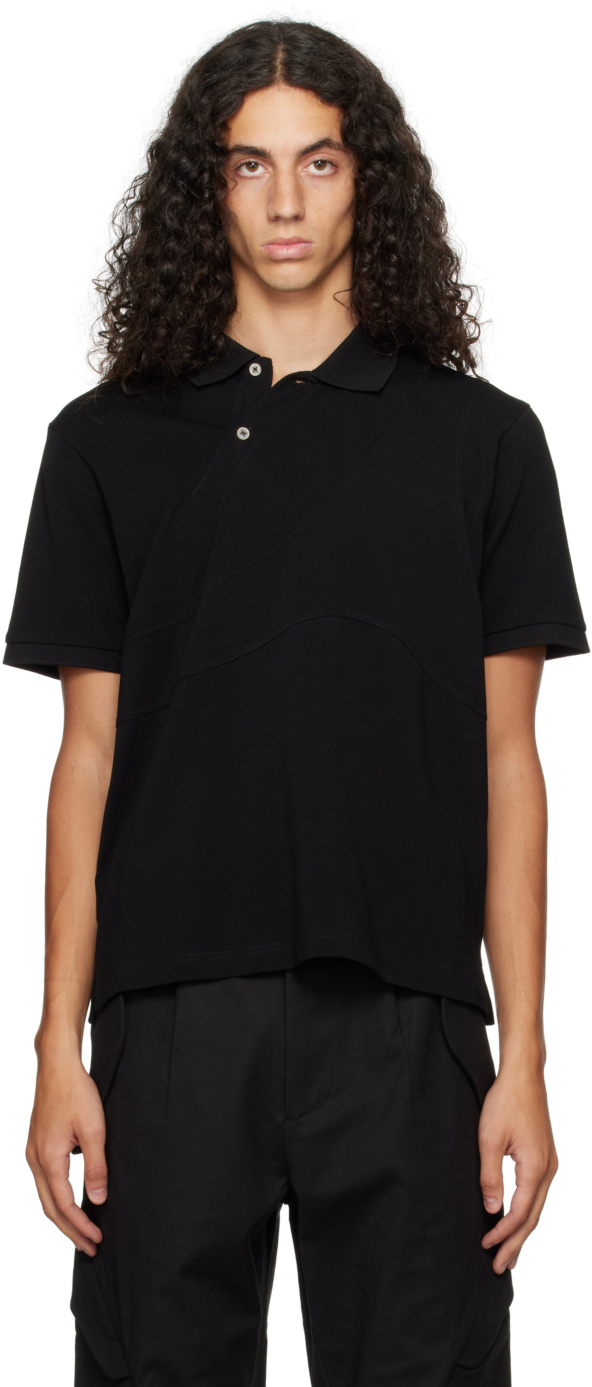 _J.L - A.L_ ACRE POLO SS ブラック Mサイズ ポロシャツ _J.L - A.L_ Black Acre Polo