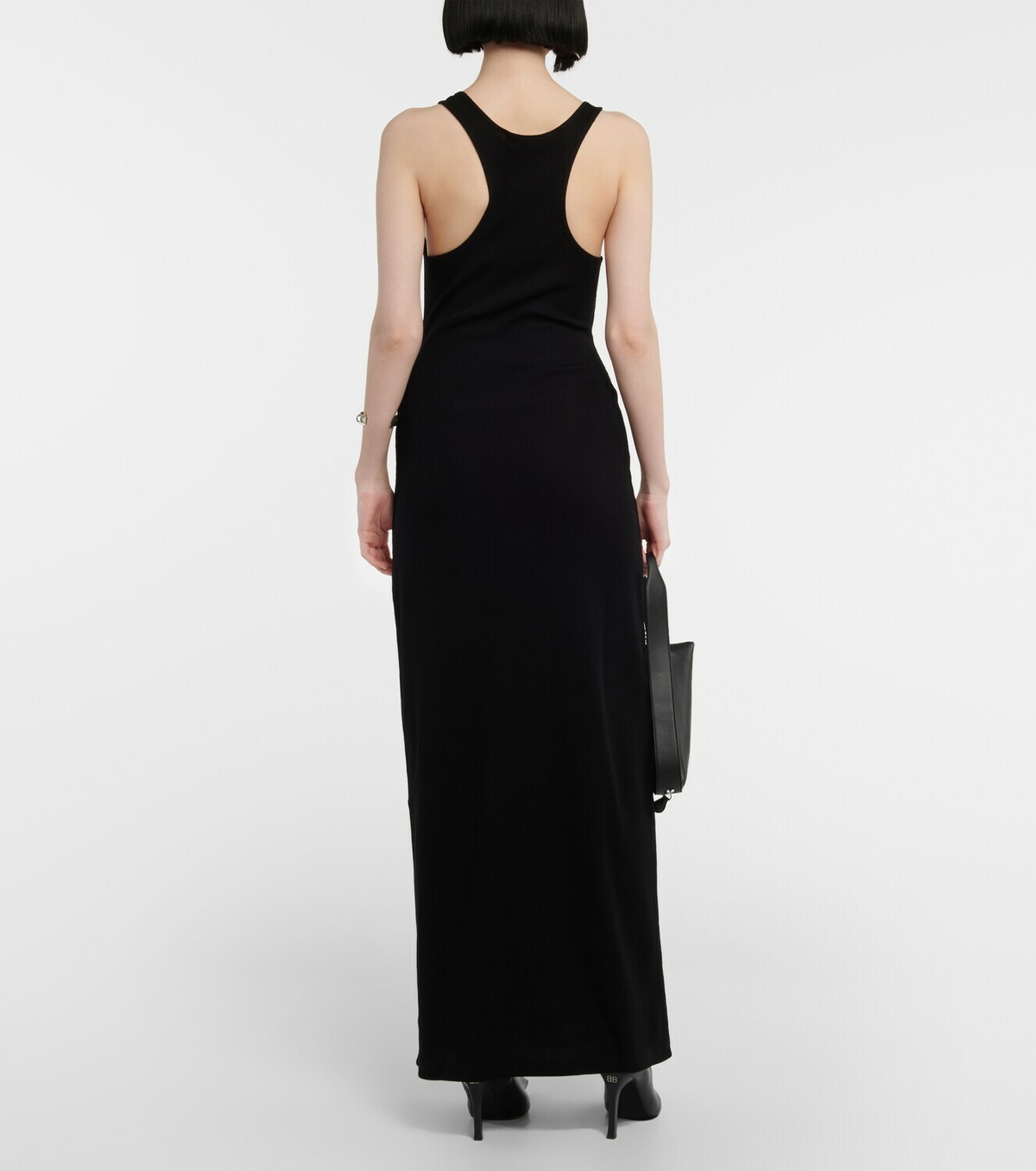 ワンピース Y/PROJECT Ribbed-knit cotton maxi dress Ribbed-knit cotton maxi dress in black - Y Project | Mytheresa