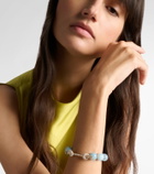 Ananya Chakra 18kt gold beaded bracelet with gemstones