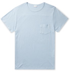 Onia - Chad Linen-Blend Jersey T-Shirt - Blue