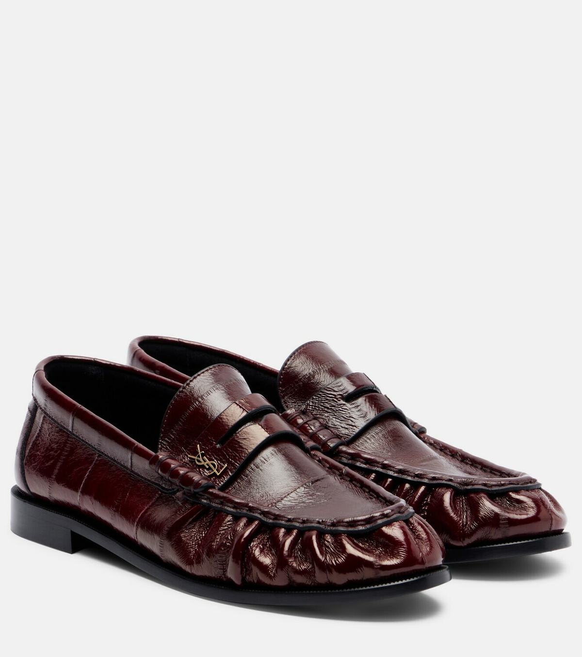Saint Laurent Patent leather penny loafers