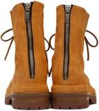 424 Orange Lace-Up Boots