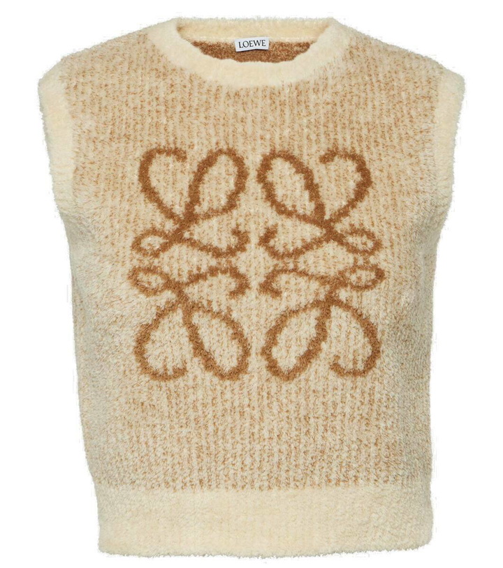 Photo: Loewe Anagram cropped cotton-blend vest
