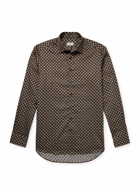 Etro - Slim-Fit Printed Cotton-Twill Shirt - Brown
