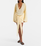 The Attico Open-knit minidress
