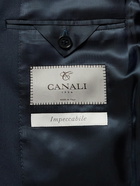 Canali - Impeccable Slim-Fit Super 130s Wool Suit Jacket - Blue