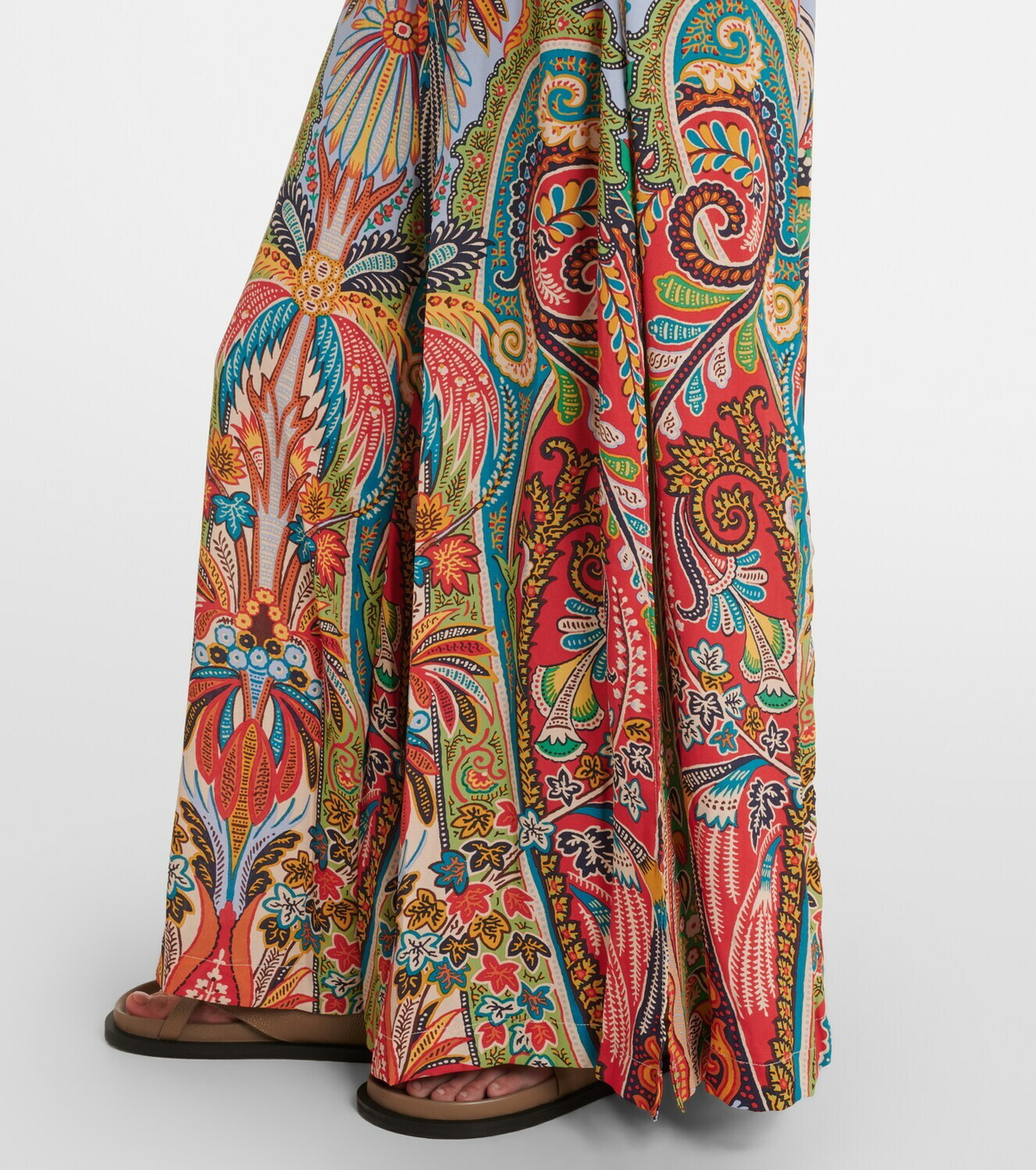 Etro Paisley wide-leg pants