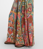 Etro Paisley wide-leg pants
