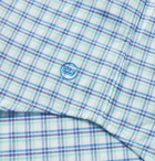 Peter Millar - Wynton Button-Down Collar Checked Stretch-Nylon Shirt - Blue
