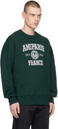 AMI Paris SSENSE Exclusive Green 'Ami Paris France' Sweatshirt