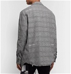 Off-White - Grey Logo-Embroidered Prince of Wales Checked Cotton-Blend Blazer - Gray