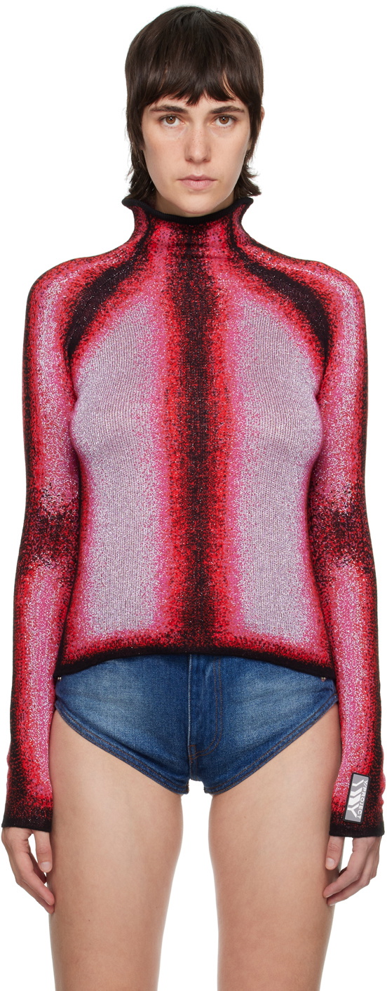 Y/Project Pink Metallic Turtleneck