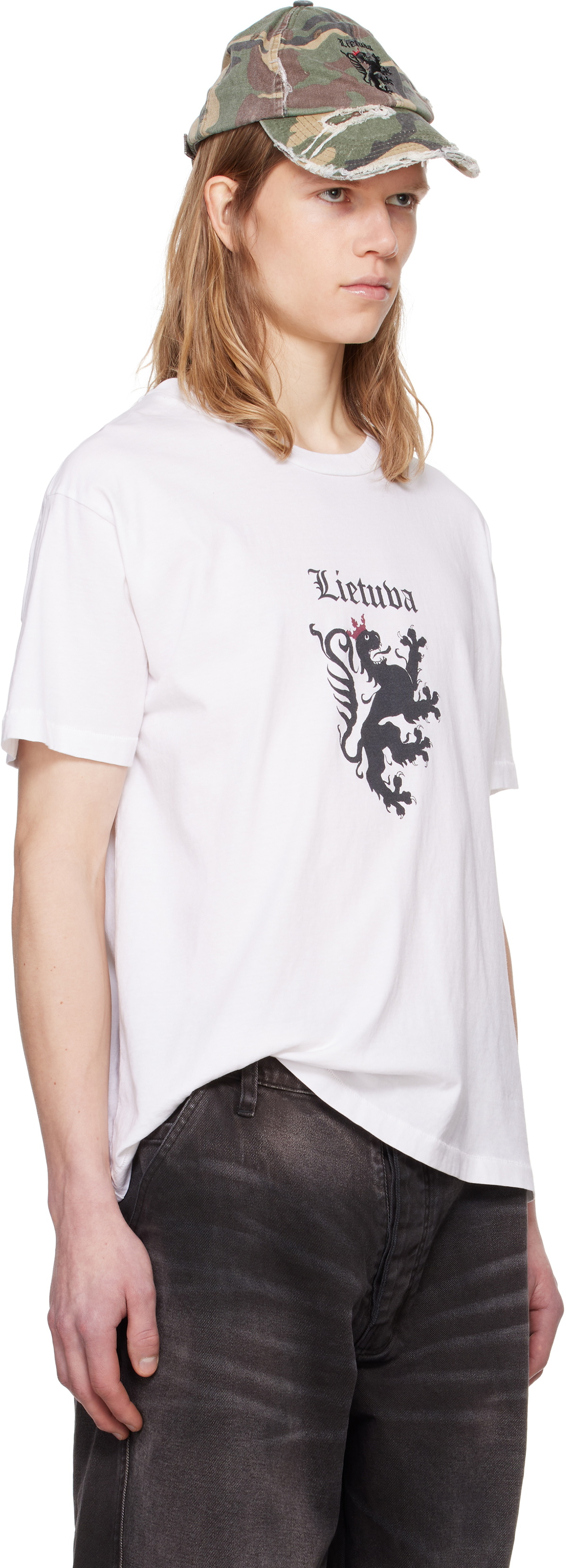ALEXANDER DIGENOVA White Lithuania Crest T-shirt Alexander Digenova