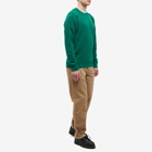 Norse Projects Men's Sigfred Lambswool Crew Knit in Bottle Green