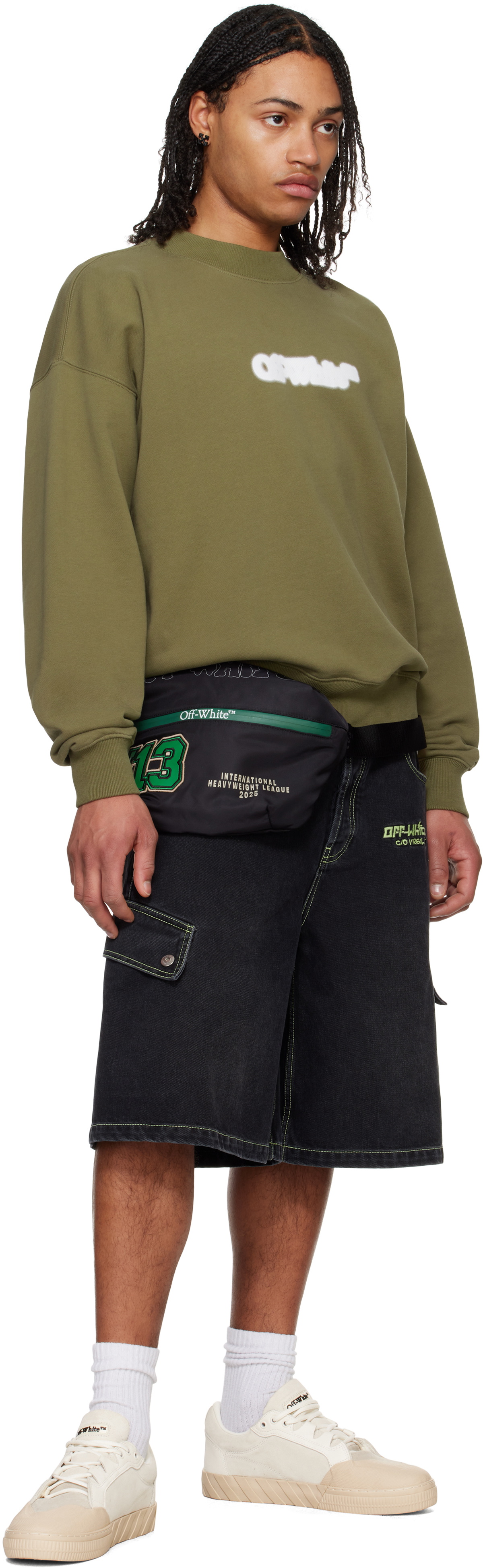 Off-White Black Outdoor Patches Belt Bag