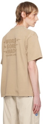 BAPE Beige 'World Gone Mad' T-Shirt