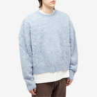 Cole Buxton Men's Alpaca Crew Knit Sweat in Baby Blue