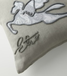 Etro - Pegaso embroidered cotton cushion
