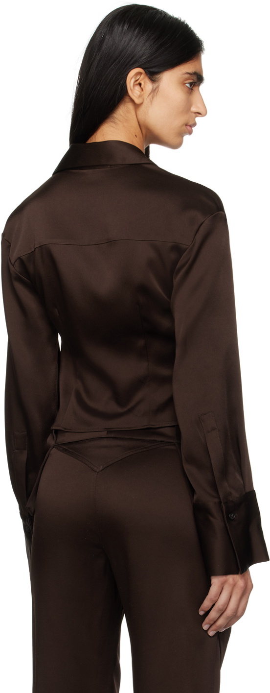 Ladies' Cowl Neck Blouse - Ice Blue