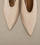 Khaite Miriam leather pumps