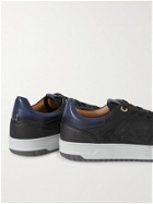 DUNHILL - Court Elite Lux Suede and Leather Sneakers - Black