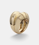 Lauren Rubinski Apollonia 14kt yellow gold ring with diamonds